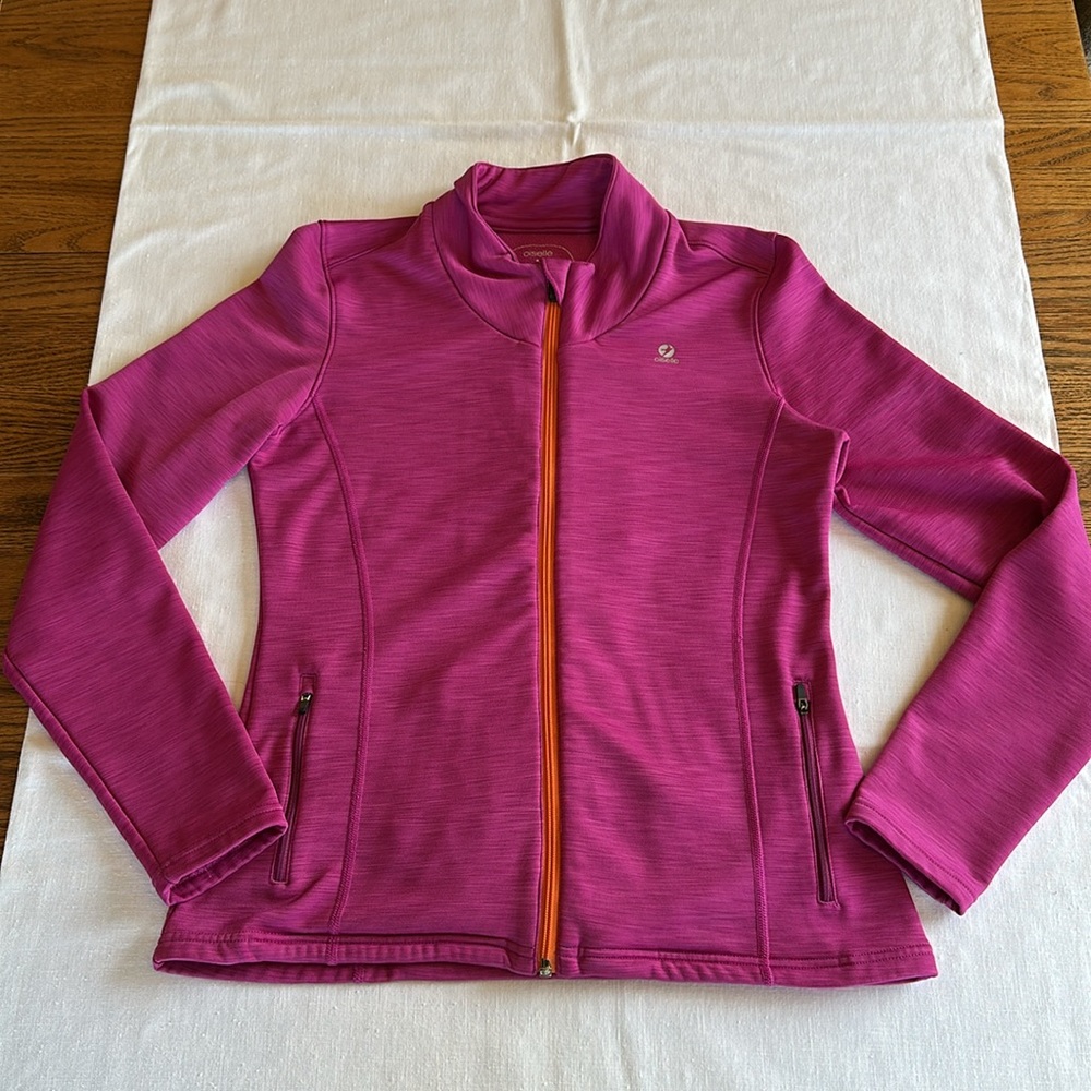 oiselle Mac Running Jacket Pink Full Zip S